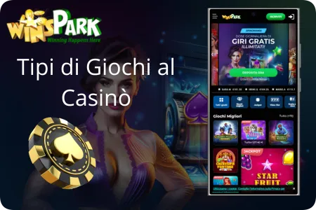 Tipi di Giochi al Casinò Winspark